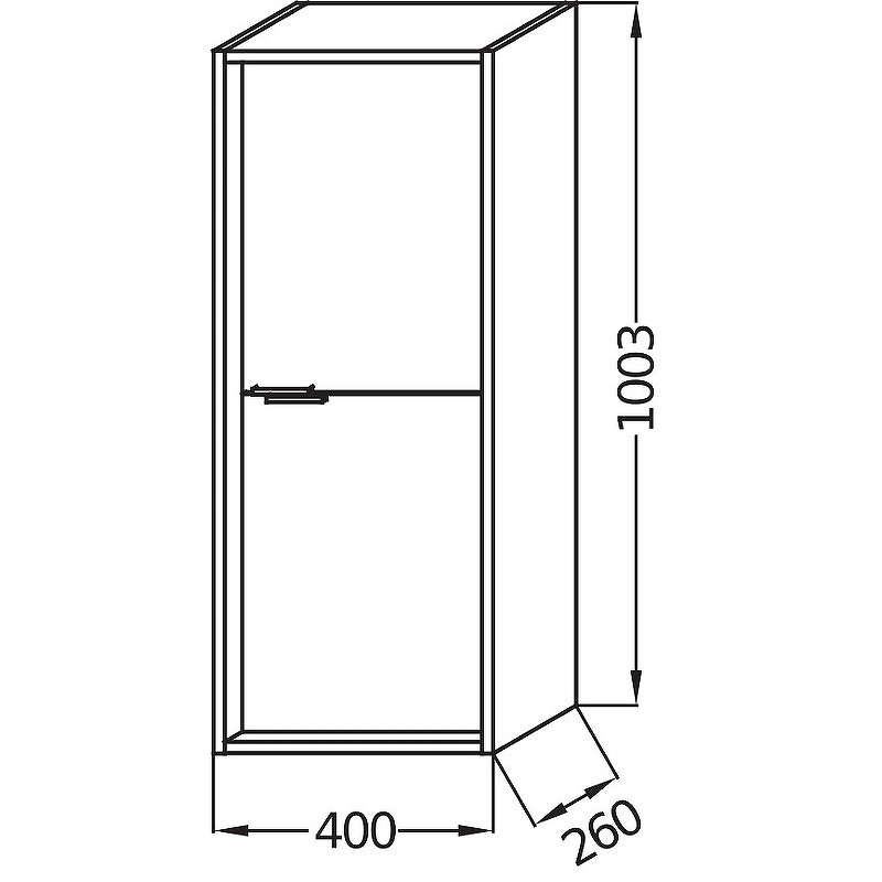 Шкаф-пенал Jacob Delafon Vivienne EB1587-E52-S50 дуб