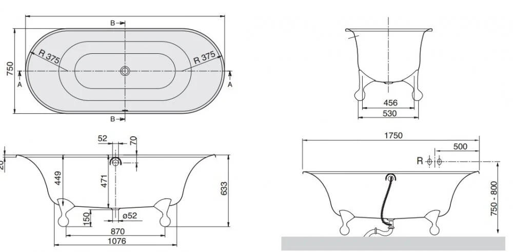 Акриловая ванна Villeroy & Boch UBQ175CEA7B0V-01 белый