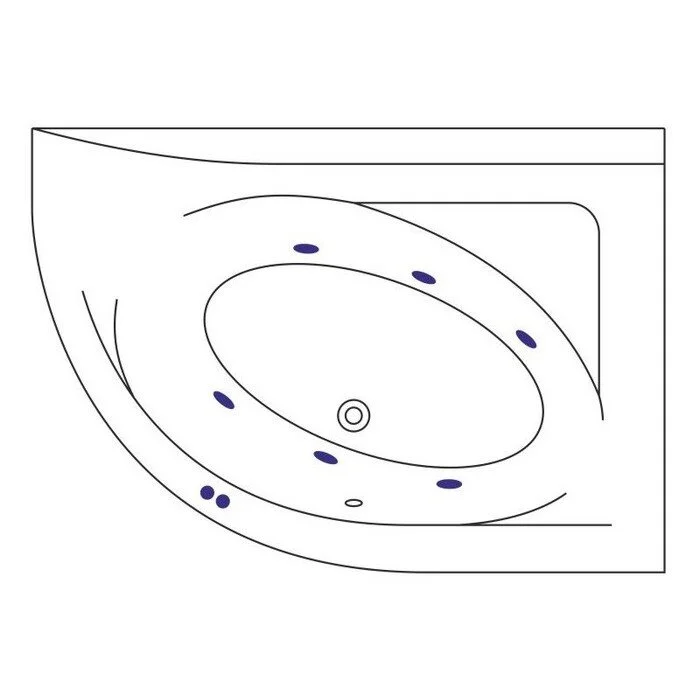 Акриловая ванна Excellent Aquarella WAEX.ARP17.SOFT.GL золото, белый