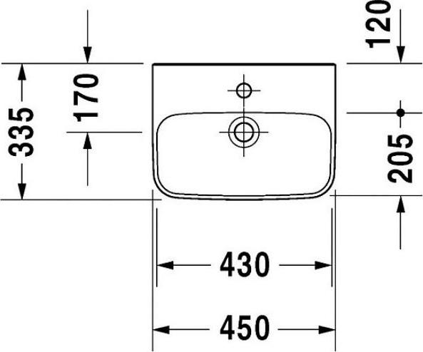 Рукомойник Duravit DuraStyle 070845