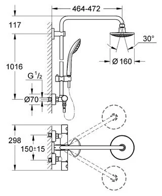 Душевая система Grohe Euphoria 27296000 хром