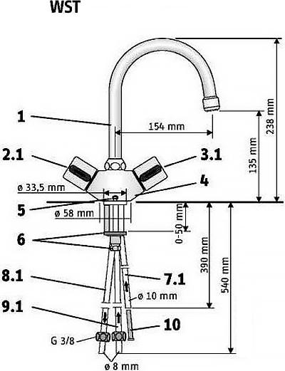 Смеситель Stiebel Eltron WST