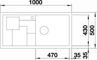 Кухонная мойка Blanco Sity XL 6 S 525056 антрацит-апельсин