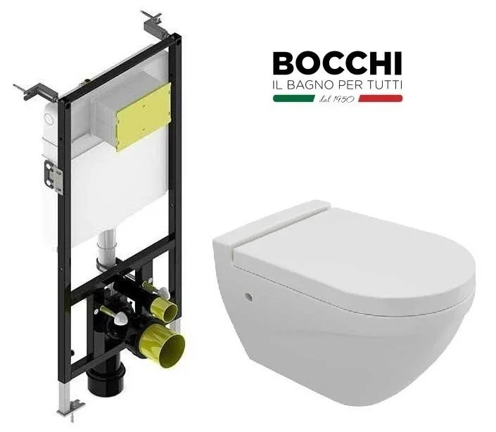 Инсталляция Bocchi с унитазом Bocchi Taormina Arch 1012-001-0129, сиденье микролифт, комплект