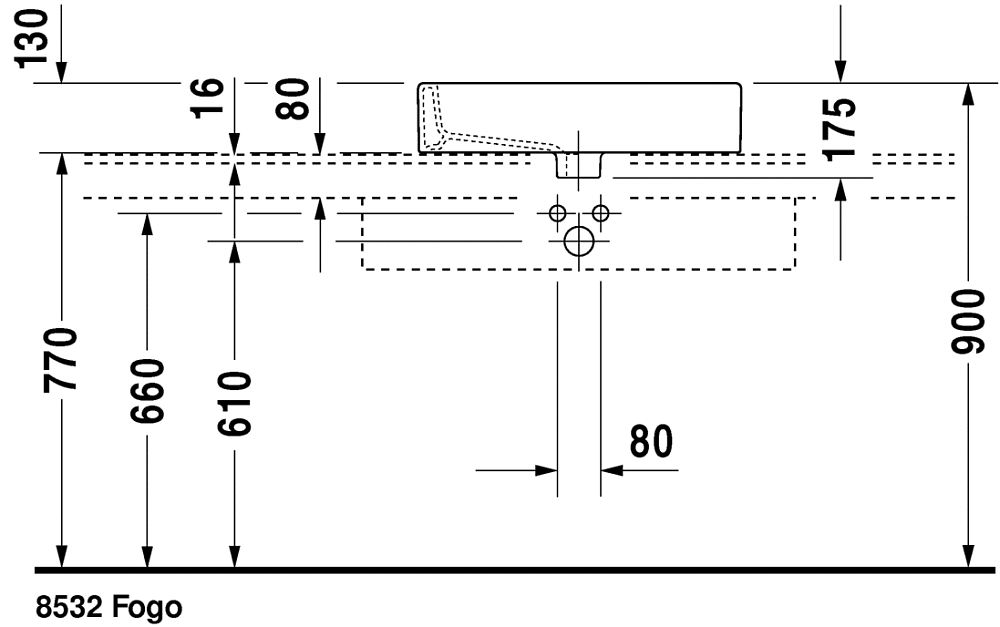 Раковина 60 см Duravit Vero 0452600000