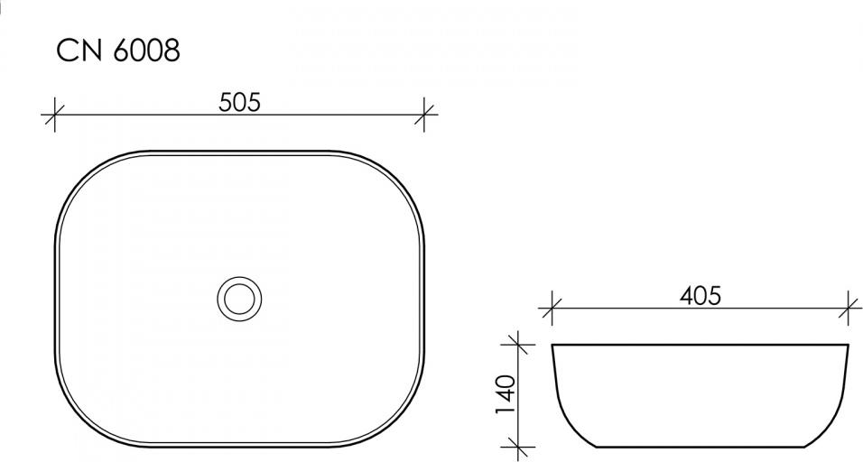 Раковина Ceramica Nova Element CN6008