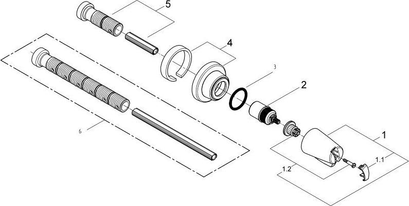 Переключатель потоков Grohe Chiara 19838000