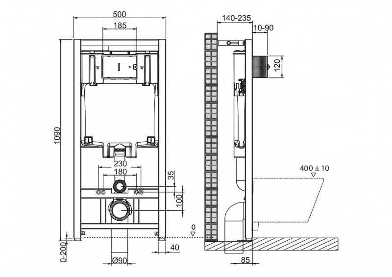 Комод Cersanit Smart B-KD-SMA/Gr