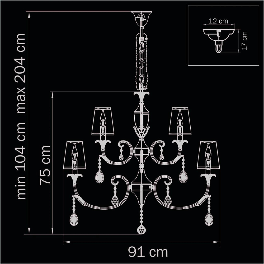 Подвесная люстра Lightstar Cappa 691152