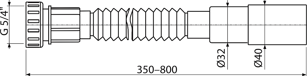 Гофра AlcaPlast A75