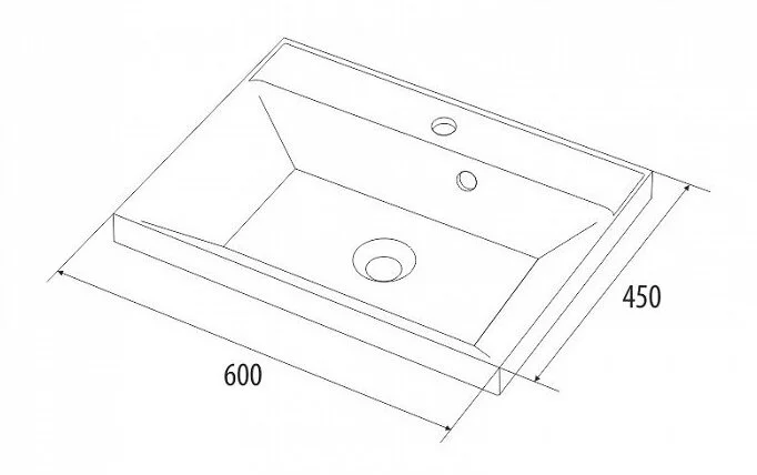 Раковина Iddis Cloud 0136000i28 60 см, белый