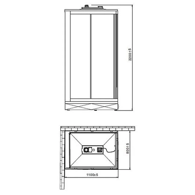 Душевая кабина Orans SR SR-86152 L/R