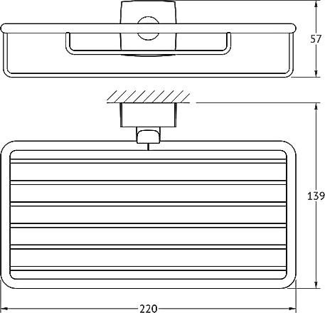 Полка FBS Esperado ESP 048 22 см