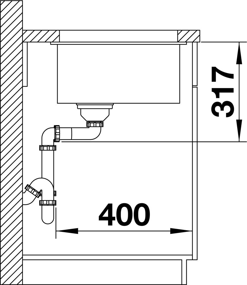 Кухонная мойка Blanco Etagon 700-U Silgranit серый бежевый