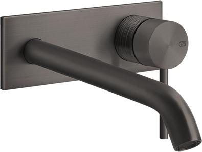 Смеситель для раковины Gessi 316 Trame 54390#707, brushed black metal PVD