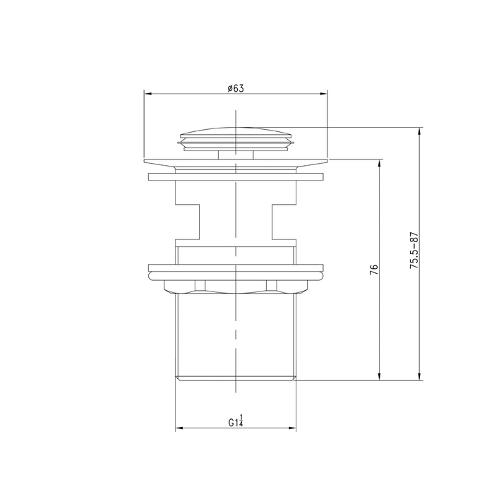 Донный клапан Iddis Optima Home 001SB01i88 хром