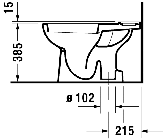 Напольный унитаз Duravit D-Code 21110100002 с бачком 0927100004