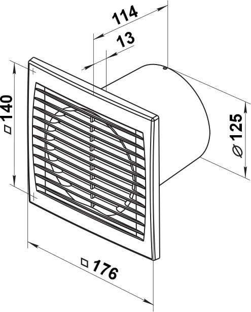 Вытяжной вентилятор Vents 125 СК