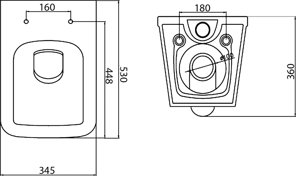 Подвесной унитаз BelBagno Dory BB522ACHR безободковый