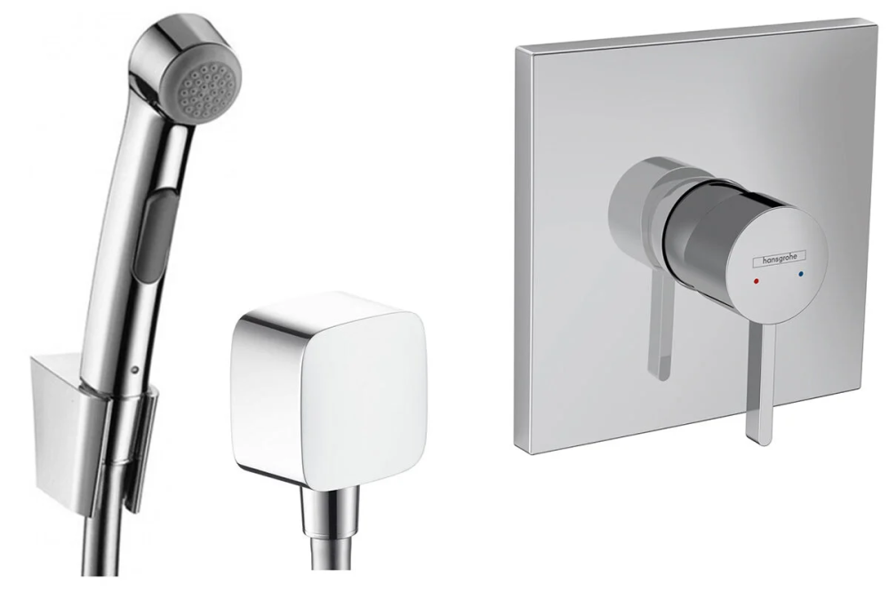 Душ гигиенический Hansgrohe 32128000/26457000/76615000/01800180 хром