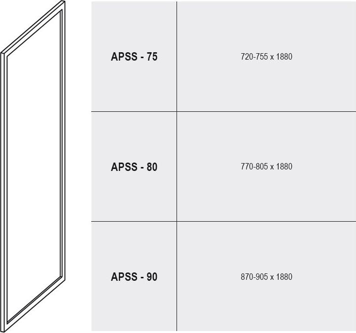 Душевая стенка Ravak Supernova APSS-75 белая+грейп 94030102ZG