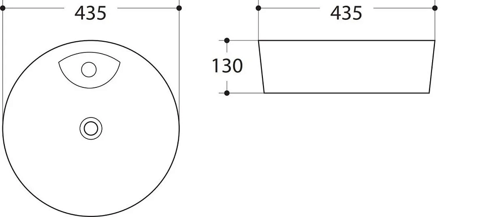 Раковина накладная Art&Max AM-78111 белый