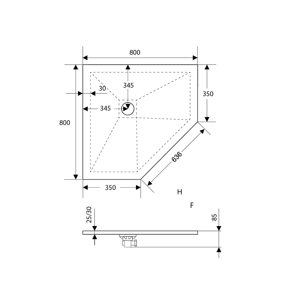 Душевой поддон RGW Stone Tray 16155088-01 белый