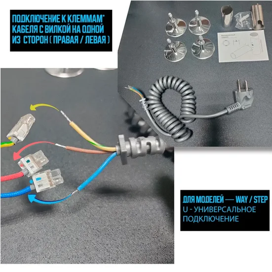 Полотенцесушитель электрический Ника Way-2 WAY-2 80/50 с/п черн U черный