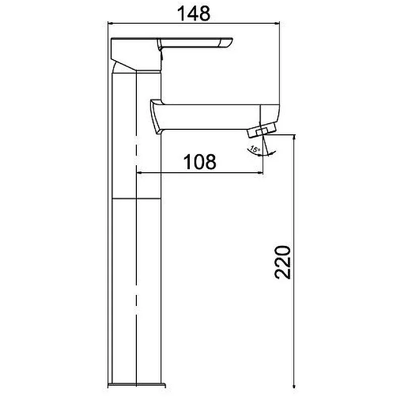 Смеситель для раковины Laparet Legna N3014402LPT хром