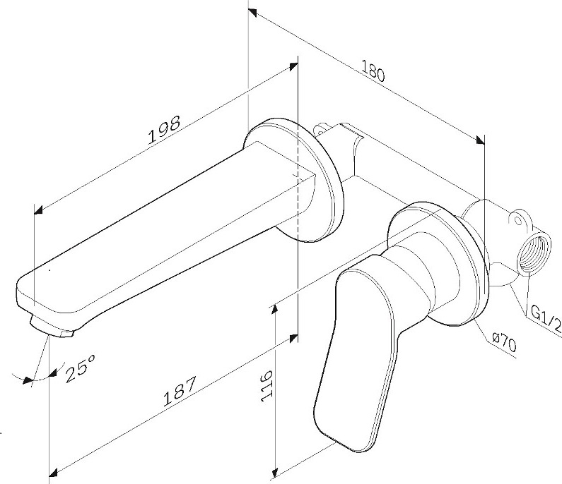 Смеситель для раковины Am.Pm X-Joy F85A72600, хром