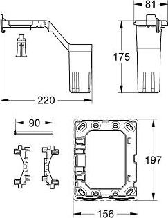 Комплект установки для систем инсталляции Grohe Fresh 38796000