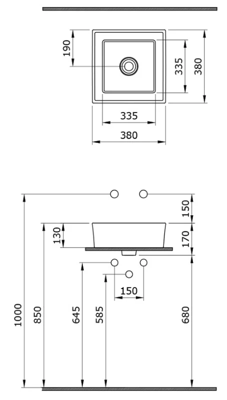 Раковина накладная Bocchi Vessel 1173-014-0125 желтый