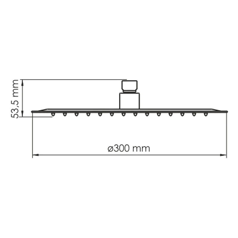 Душ верхний WasserKRAFT Asphe 7700 A332 золото