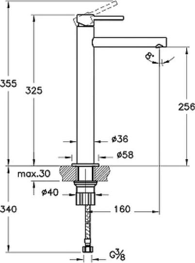 Смеситель для раковины VitrA Origin A4255826, медный