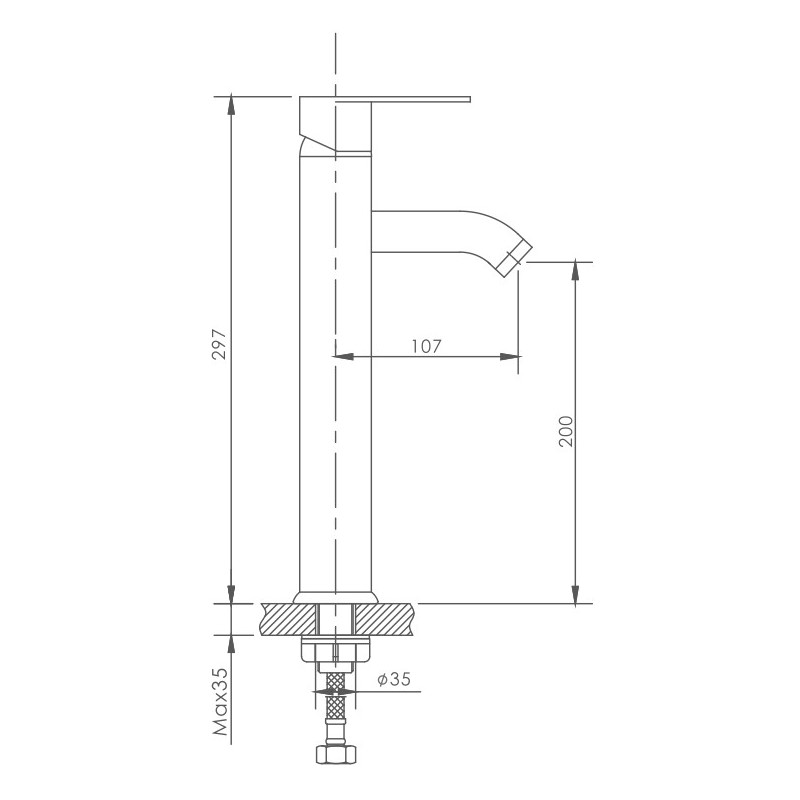 Смеситель для раковины Haiba HB11811 хром