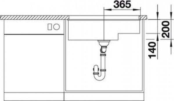 Кухонная мойка Blanco Subline 700-U Level 523544 шампань