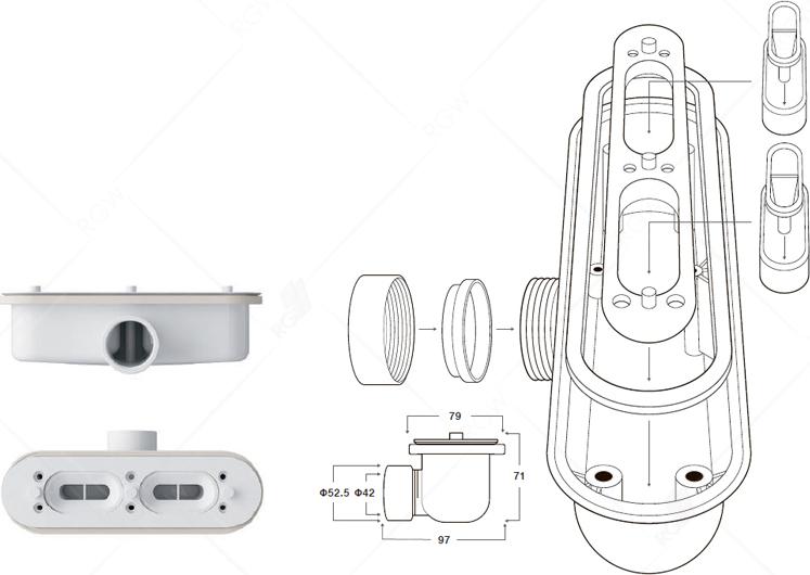 Душевой поддон RGW STL 14212812-01 80x120 см, белый