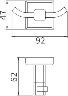 Крючок для ванной Gappo G3805-2