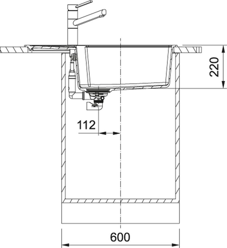 Кухонная мойка 78 см Franke Urban UBG 611-78L 3,5" 114.0595.286, шоколад