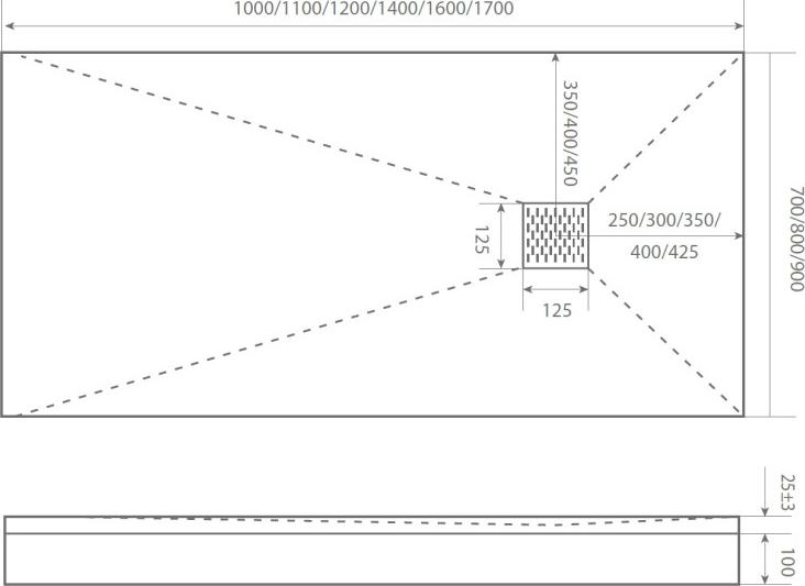 Душевой поддон Good Door Essentia 120x90 ЛП00072, графит