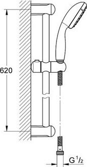 Комплект для ванной Grohe Euroeco 124428