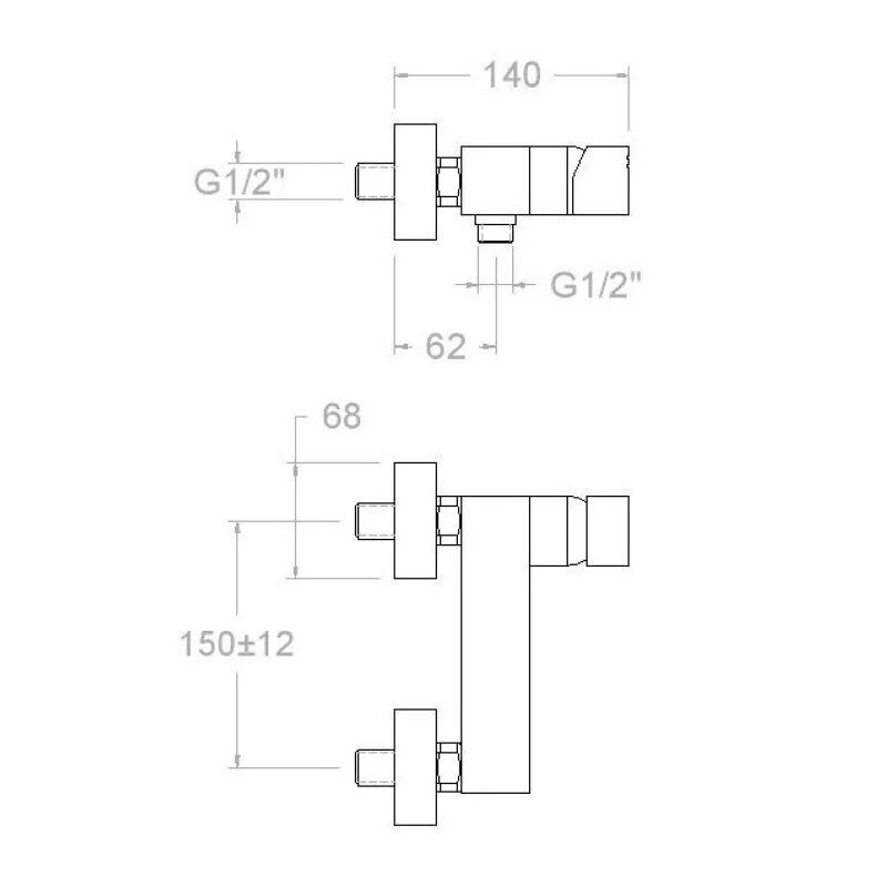 Смеситель для душа Ramon Soler Kuatro 4728S хром