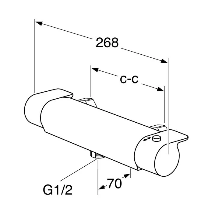 Смеситель для душа Gustavsberg Estetic GB41218304 41 белый