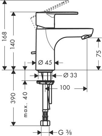 Смеситель для раковины Hansgrohe Talis E2 31612000