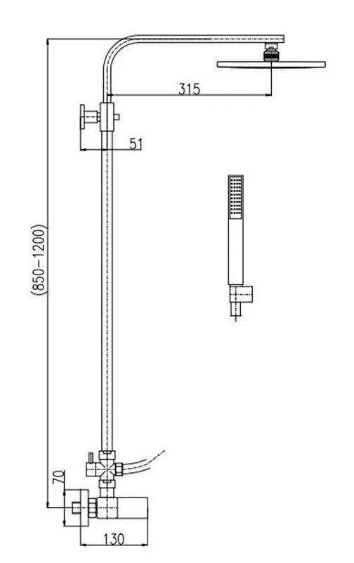 Душевая система Rav-Slezak Loira LR580.5/6Z