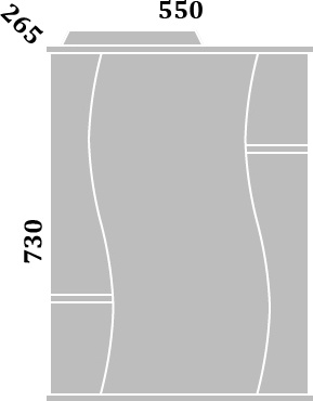 Шкаф зеркальный Sanflor Лина 55 см Н0000000141