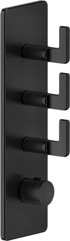 Смеситель для душа Gessi Inciso 58206#707 термостатический, brushed black metal pvd