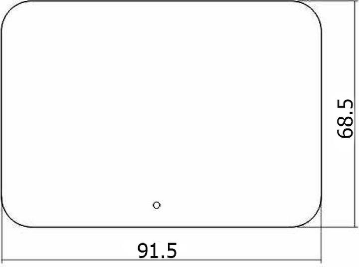 Зеркало Creto Milano 91 1-915685M с подсветкой и сенсорным выключателем