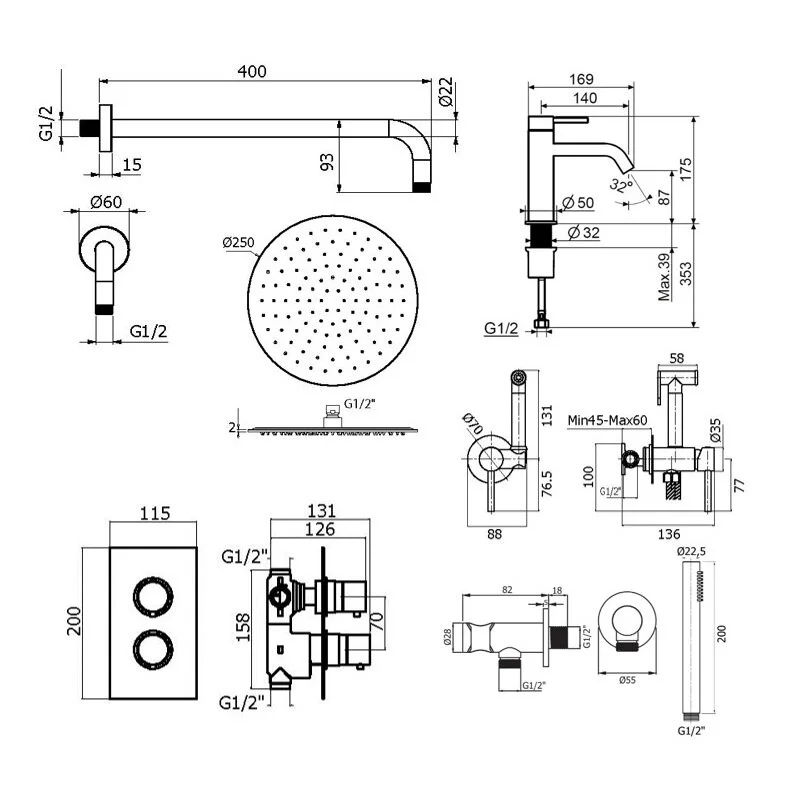 Смеситель для душа Plumberia Selection Ixo KITZXOT18QCR53 хром