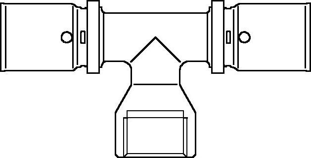 Тройник Oventrop Cofit P 26xRp1/2"x26